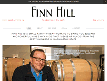 Tablet Screenshot of finnhillwinery.com